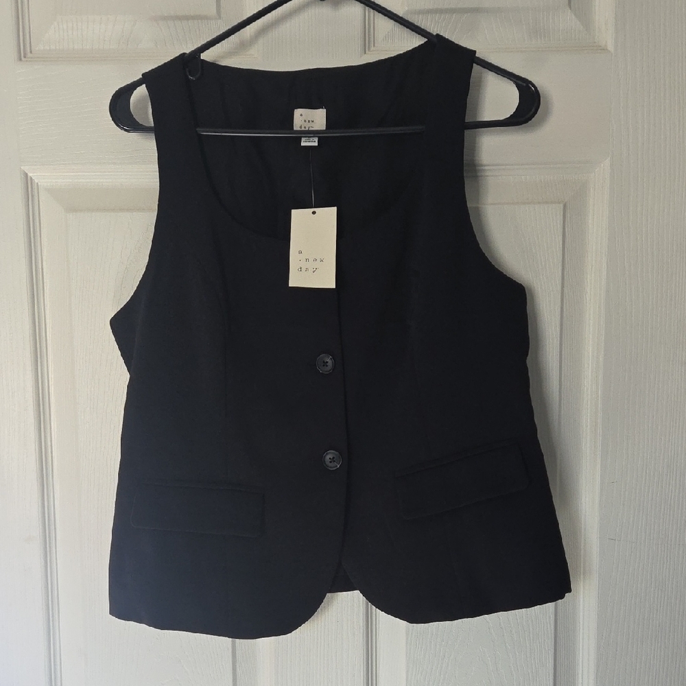 a new day Black Sleeveless Dress Top
